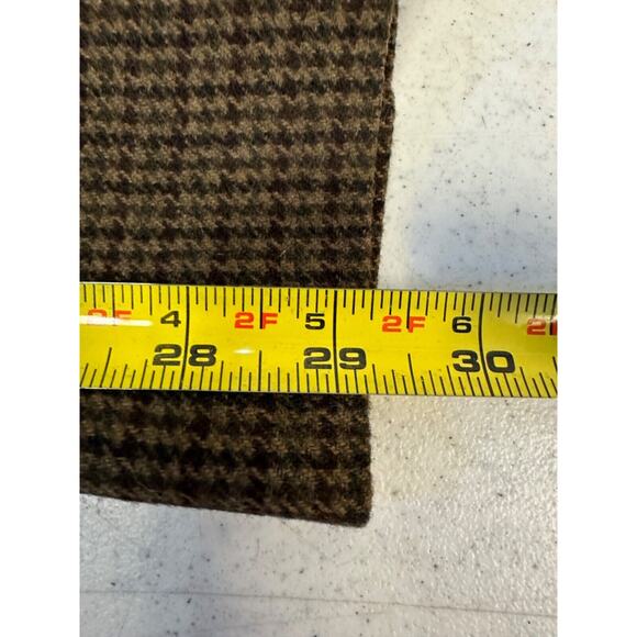 Lauren Ralph Lauren 8 Houndstooth Flat Front Merino Wool Lined Pants Career C17 - Picture 7 of 7